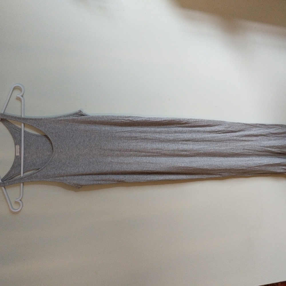 Oysho grey maxi dress